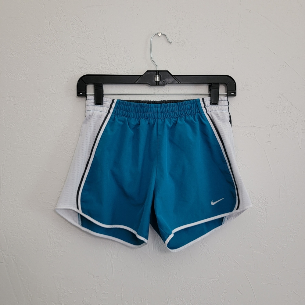 Nike Athletic Shorts Aqua Black White Size XS